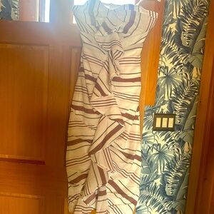 Striped Strapless Dress